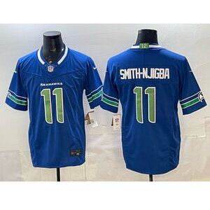 Adult Mens or Youths Select Jaxon Smith-Njigba Stitched Jersey Royal Vapor Blue